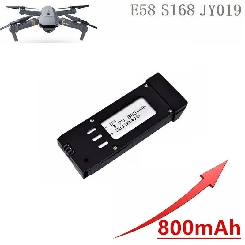 Обновленная версия 800 мАч 3 7 в Lipo Батарея для E58 S168 JY019 Дрон Квадрокоптер с