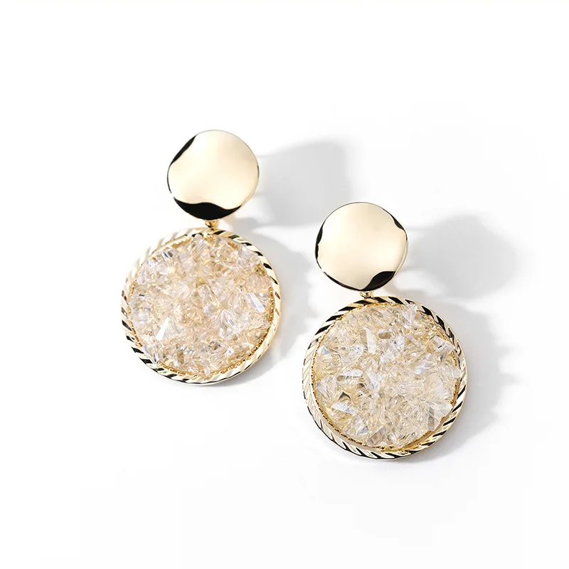 

Duotang 925 Silver Needle Temperament Geometric Earrings Female Summer Models Trendy Wild French Retro Earrings