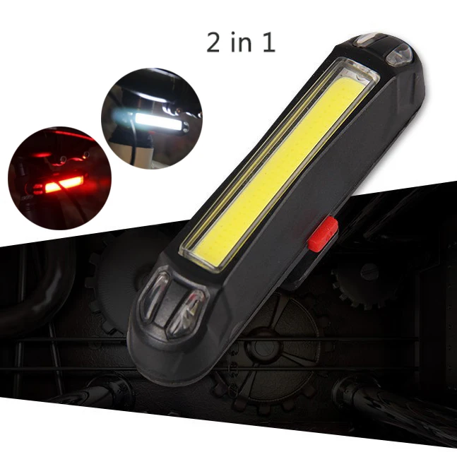 XANES 2 в 1 500LM светильник s USB Перезаряжаемые светодиодный Портативный светильник хвост светильник ультра светильник Шахтерский фонарь, Предупреждение ночной езды аксессуары