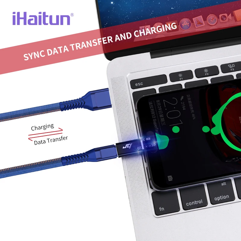 Переходник iHaitun USB C на Micro OTG кабель Type конвертер для Xiaomi 8 Samsung Galaxy S8 S9 Huawei Mate 20 P20 Pro
