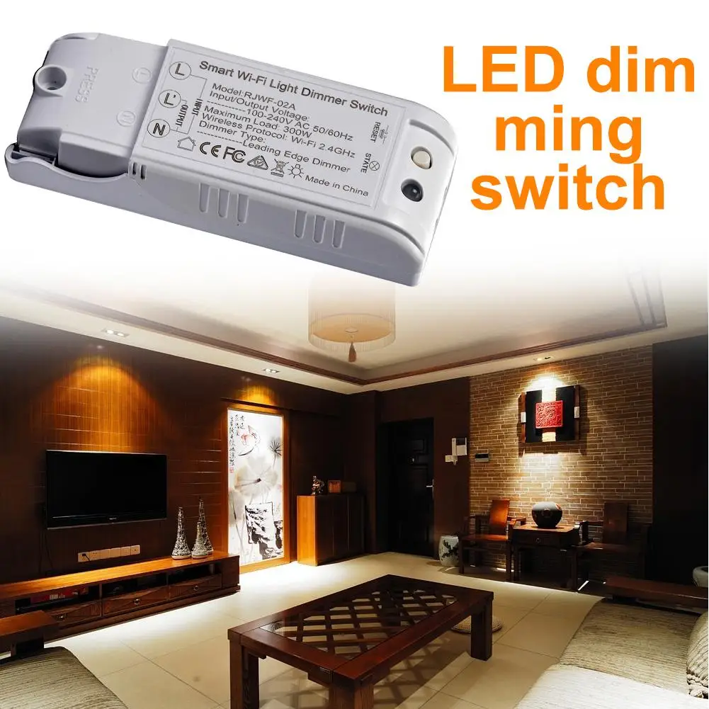 

Smart Dimming Switch Wireless WiFi Dimmer Switch Support App Remote Control Alexa Google Home Voice Vontrol