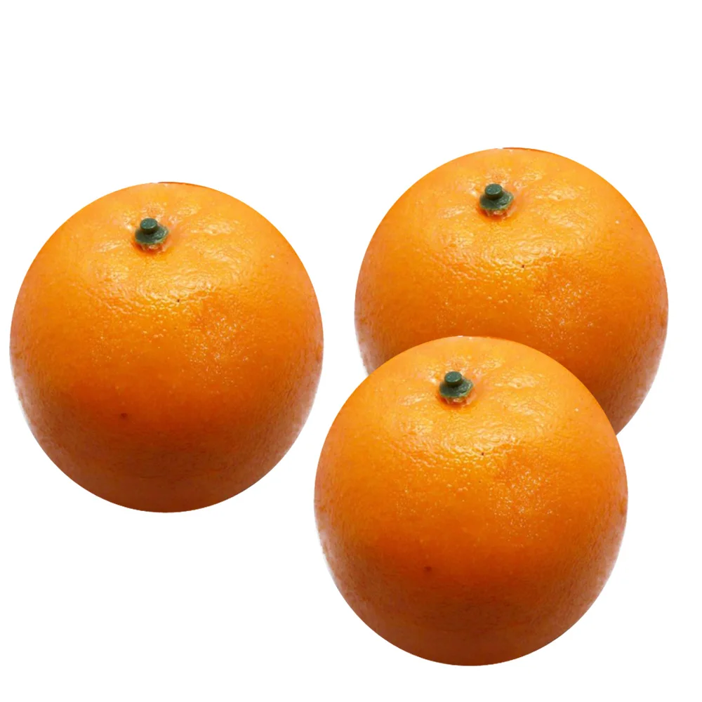 

3pcs 8cm Artificial Fake Simulated Oranges Fruit Model Home Party Decoration
