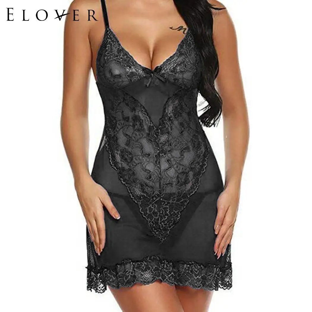 

Elover Fishnet Underwear Body Lingerie Sexy Lingerie Hot Mesh Baby Doll Dress Erotic Lingerie For Women Sexy Costumes