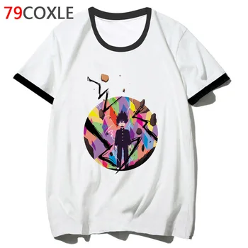 

mob psycho 100 t shirt tee harajuku tshirt hop funny male school for hip 2019 clothing men streetwear t-shirt top F7178