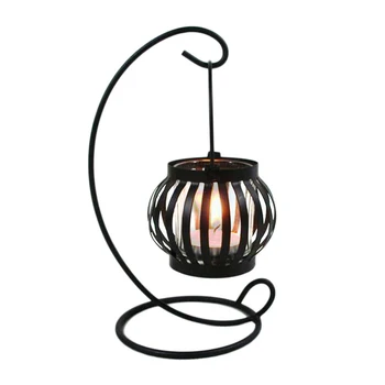 

Europe Iron Pumpkin Model Candlestick Ornaments Desktop Crafts Home Decoration Creative Retro Metal Pumpkin Candle Holder Gifts