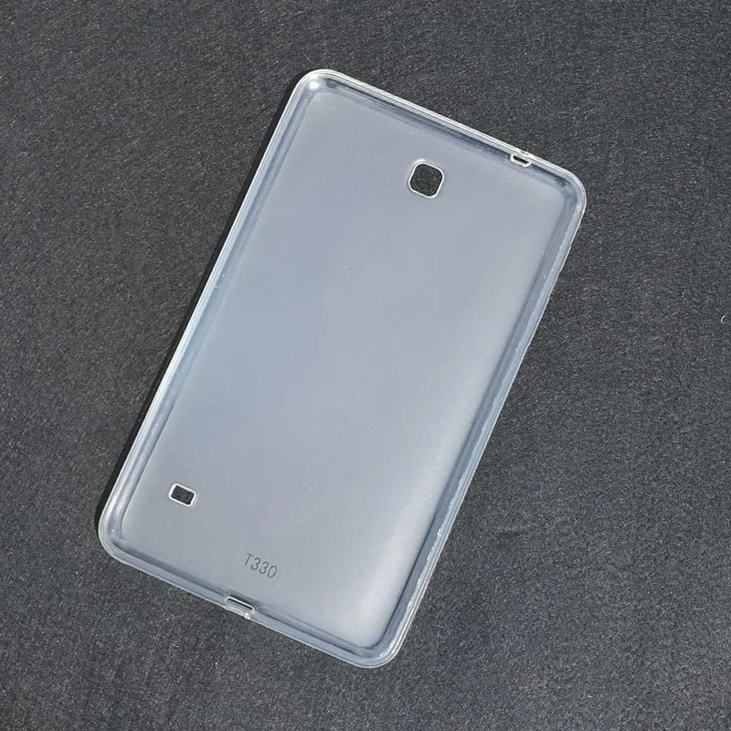 Чехол для Samsung Galaxy Tab 4 8,0 дюйма SM-T330 SM-T331 T335 T337 крышка 360 Полный мягкий защитный из ТПУ крышка из прозрачного назад тонкие чехлы