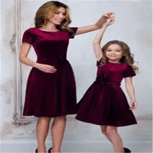 CANIS ครอบครัวแม่และลูกสาวชุดการจับคู่สบายๆผู้หญิงผู้หญิงแขนยาว Tutu เจ้าหญิงชุดฤดูใบไม้ร่วง(China)