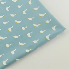 Хлопковая ткань синяя саржа мультяшный дизайн Tecido лоскутное постельное белье Домашний текстиль ткань Скрапбукинг см