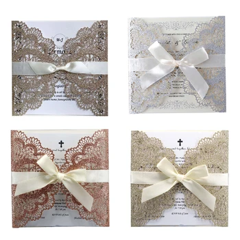 

10pcs Laser Cut Butterfly Invitations Cards Kits Wedding Bridal Shower Birthday Anniversary Party Cards