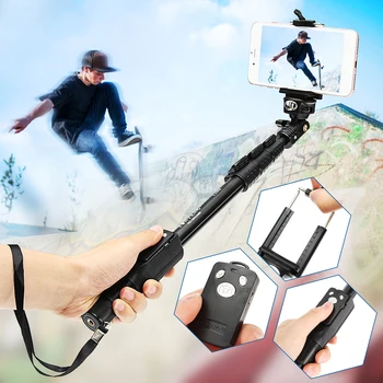 

Portable Extendable Selfie Stick bluetooth Monopod Adapter for iPhone X for Samsung for Huawei Smartphone for Gopro DSLR Camera