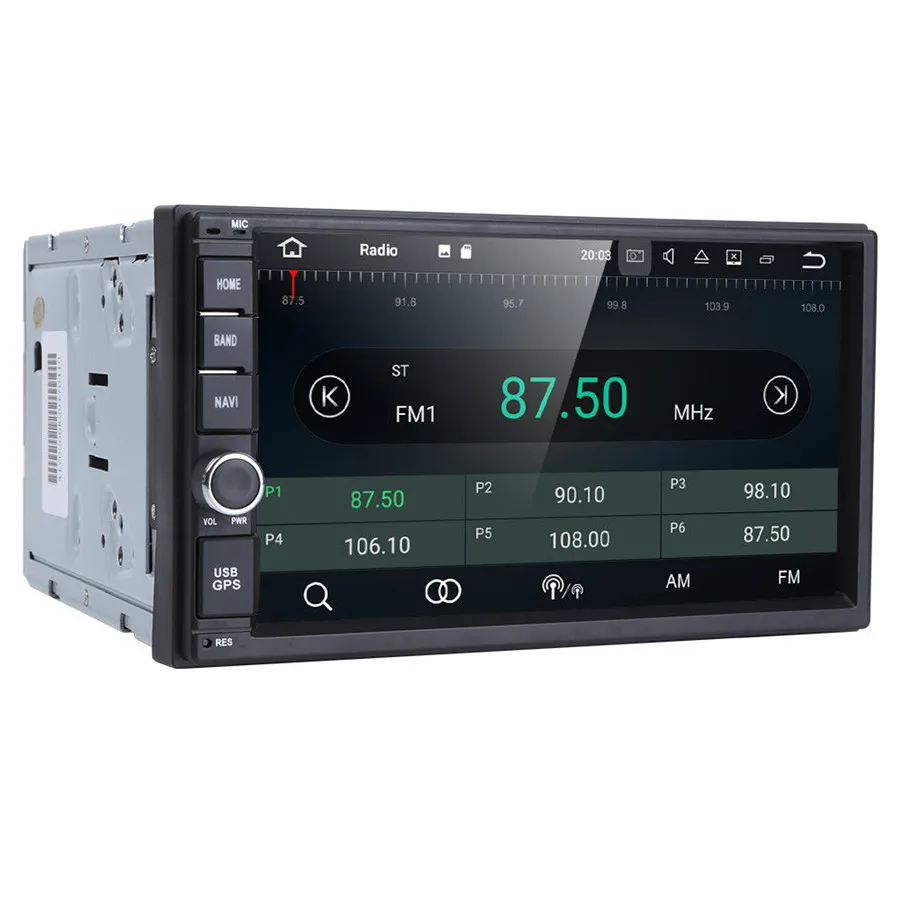 Универсальный 2 Din " Android 6,0 четырехъядерный 1+ 16G Bluetooth стерео TMPS wifi OBD gps FM RDS навигационное Зеркало Ссылка DAB DTV