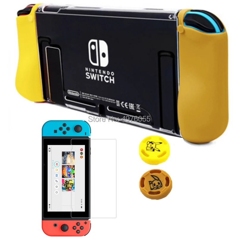 Силиконовый чехол для Nintendo Switch NS Joycon защитная пленка из закаленного стекла и