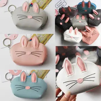 

Women Rabbit Wallet Leather Card Holder Coin Purse Clutch Handbag Clutch Bags