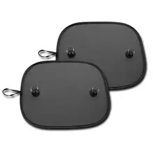 Черный сетчатый солнцезащитный козырек от солнца для детей, солнцезащитный козырек для автомобиля, боковая защита от ультрафиолета для автомобиля, присоски для окна, черный цвет