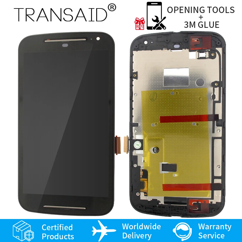 Для Motorola MOTO G2 ЖК дисплей XT1063 XT1064 XT1069 XT1068 сенсорный экран с сменной рамкой|Экраны