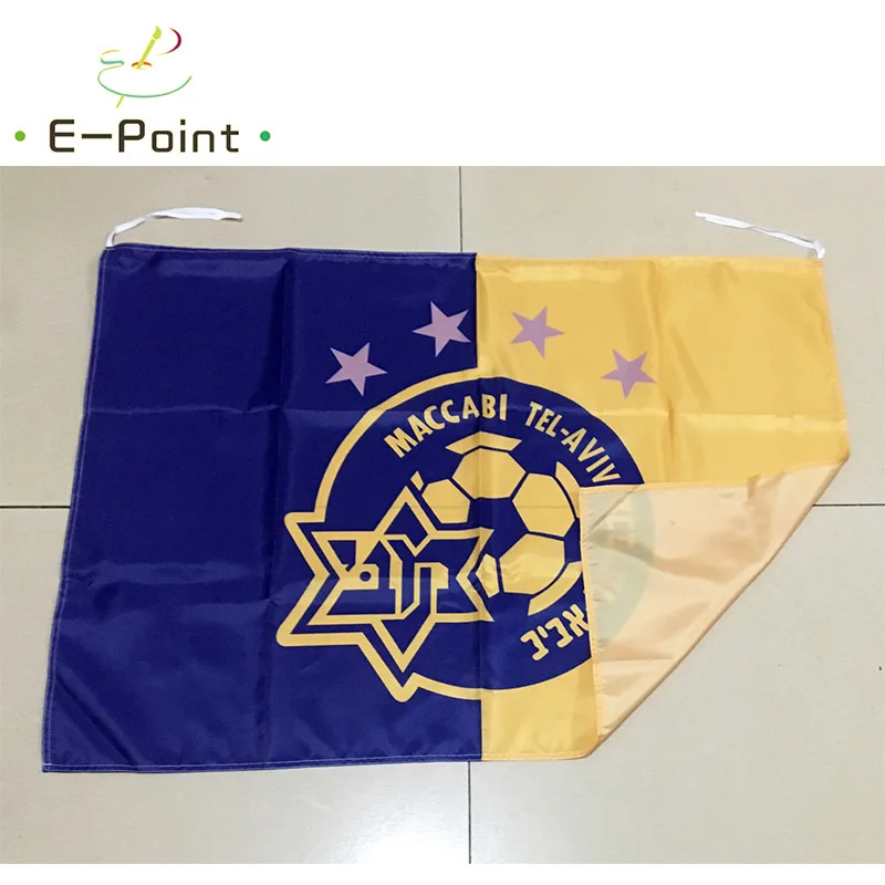 Израиль Маккаби Тель Авив FC 95 см* 65 см FC размер рождественские украшения для домашнего флага баннер подарки