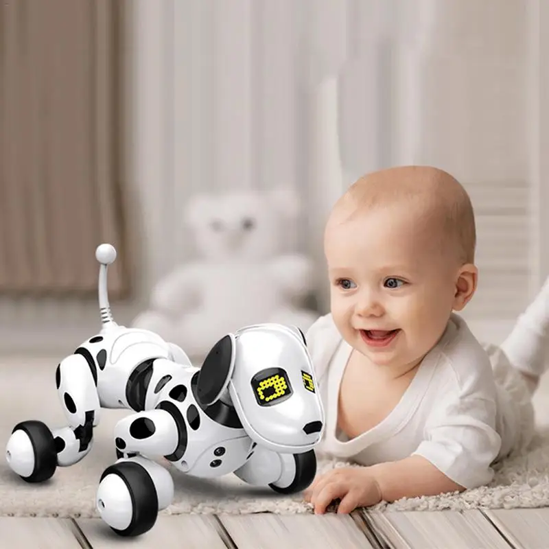 9007A 2,4g Control remoto inalámbrico inteligente perro Robot niño juguete inteligente perro Robot mascota electrónica de juguete de Año Nuevo regalo - 1