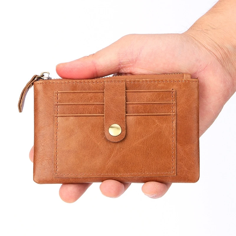 

Retro Leather Creative Ladies Coin Purse Multi-Function Coin Bag Rfid Card Package Mini Leather Key Bag