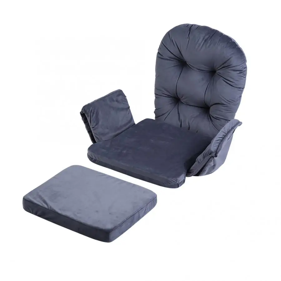

Soft Velvet Cotton Chair Cushion + Stool Pad Set Warm Cushion for Home Office