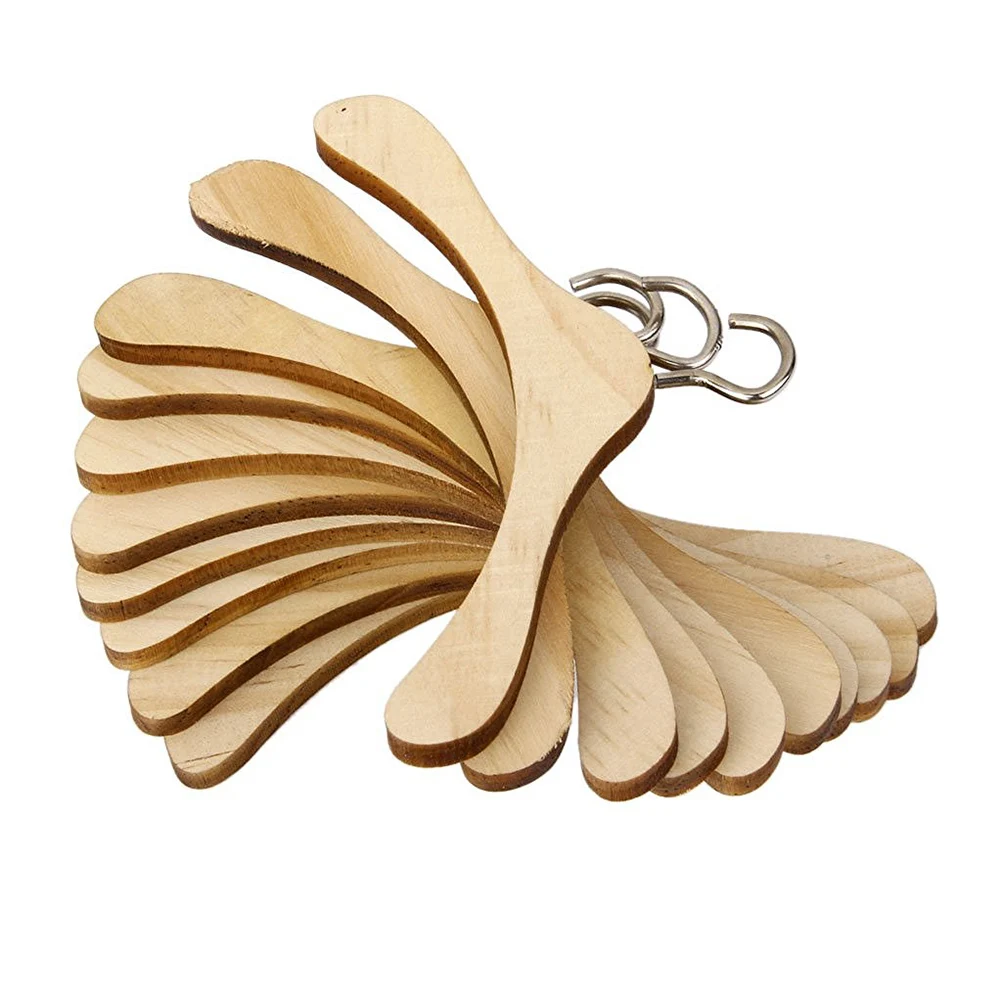 

10pcs Drying Racks Accessory Wooden Clothes Hanger