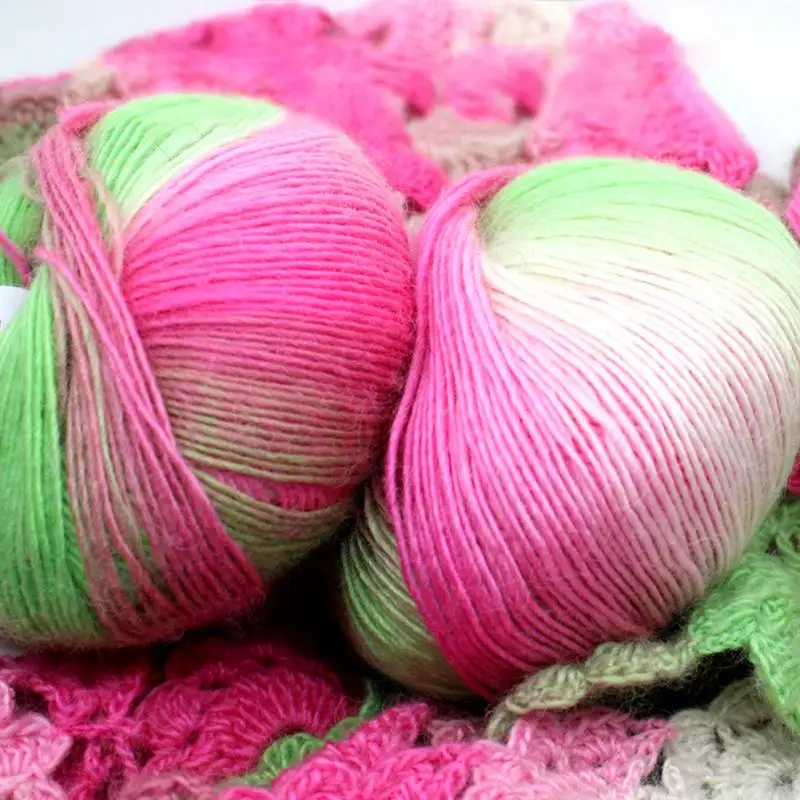 

Top Quality Wool Line Knitted Yarn for Sock Sweater Wool yarn Hand knitting yarn School yarn for knitting crochet 15 Colors #14