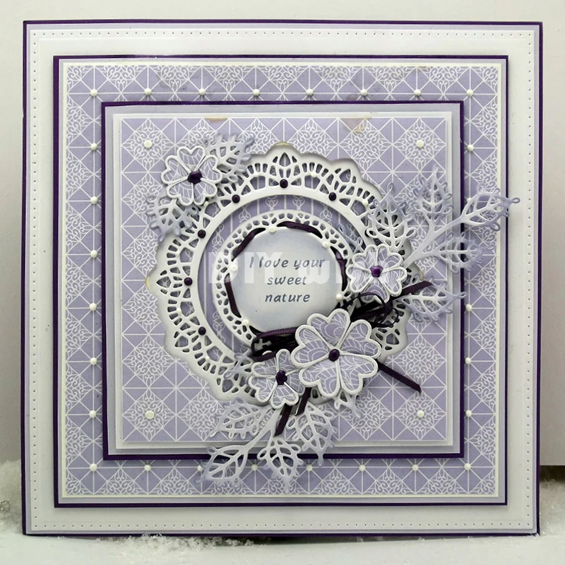 

Lace Edged Leaves Dies Cut Metal Cutting Dies Stencil for DIY Scrapbooking Paper Cards Decorative Crafts New 2018 Metal Die
