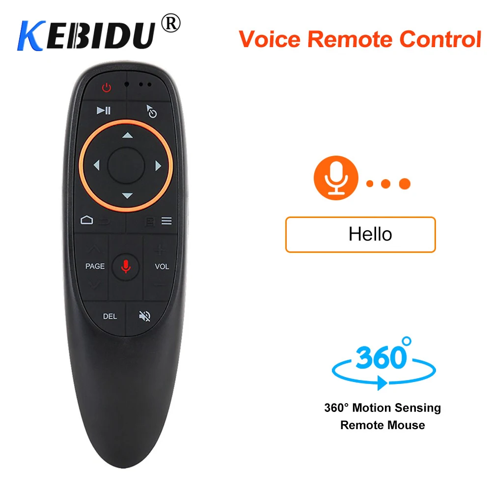 Kebidu G10 Air Mouse Голосовое управление 2 4 ГГц беспроводная с гироскопом игра умный
