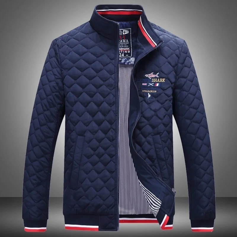 

2018 New Shark Jackets Parka Men Quality Autumn Winter Outwear Brand Slim Mens Coats Eden Casual Windbreak Jackets Men M-4XL