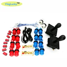 Нулевая задержка игровой DIY Kit USB 4/8 Way джойстик в американском стиле и Happ Кнопка 28 мм с микропереключателем для Mame Raspberry pi