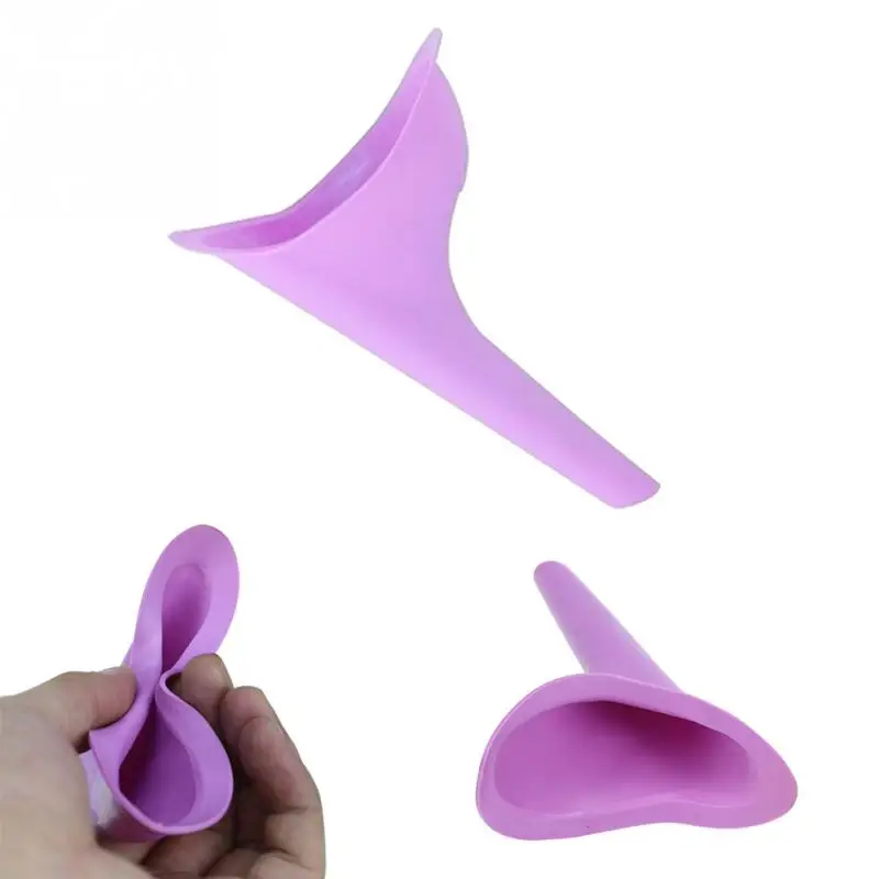 High Quality Portable Silicone Women Camping Urine Device Funnel Urinal Female Outdoor Travel Urination Device