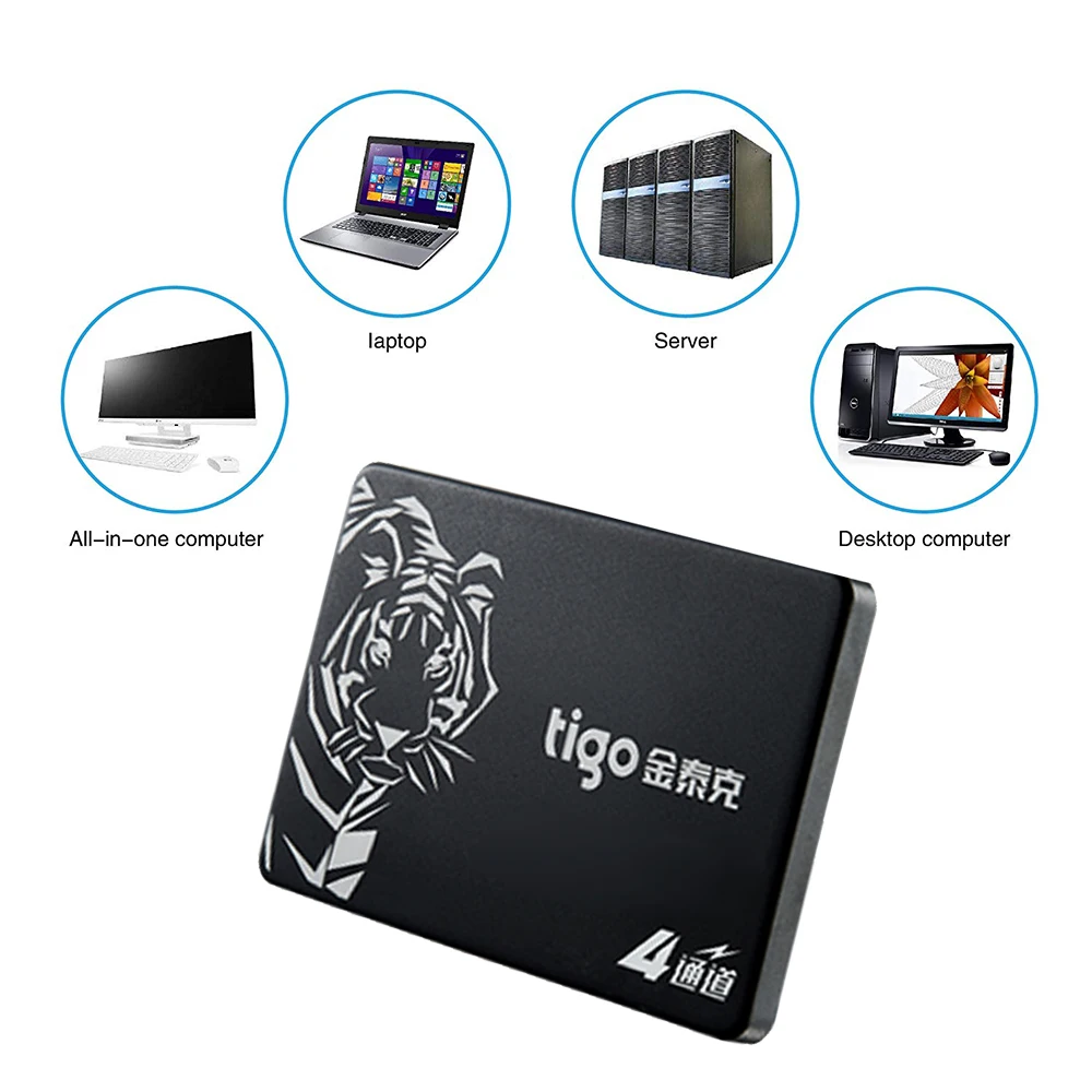 Tigo SSD 480 ГБ 2 шт. SATA 3 5 дюймов Внутренний твердотельный накопитель 120 240 для