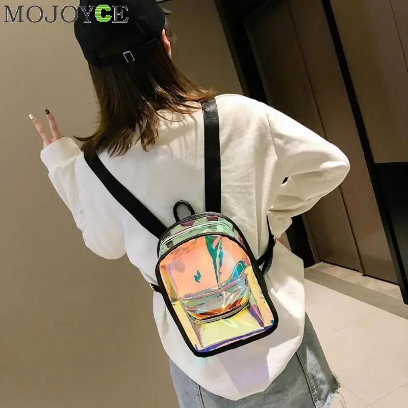 Женский лазерный рюкзак, школьные рюкзаки, голограмма, школьные сумки для девочек-подростков, голографическая сумка на плечо, mochila feminina