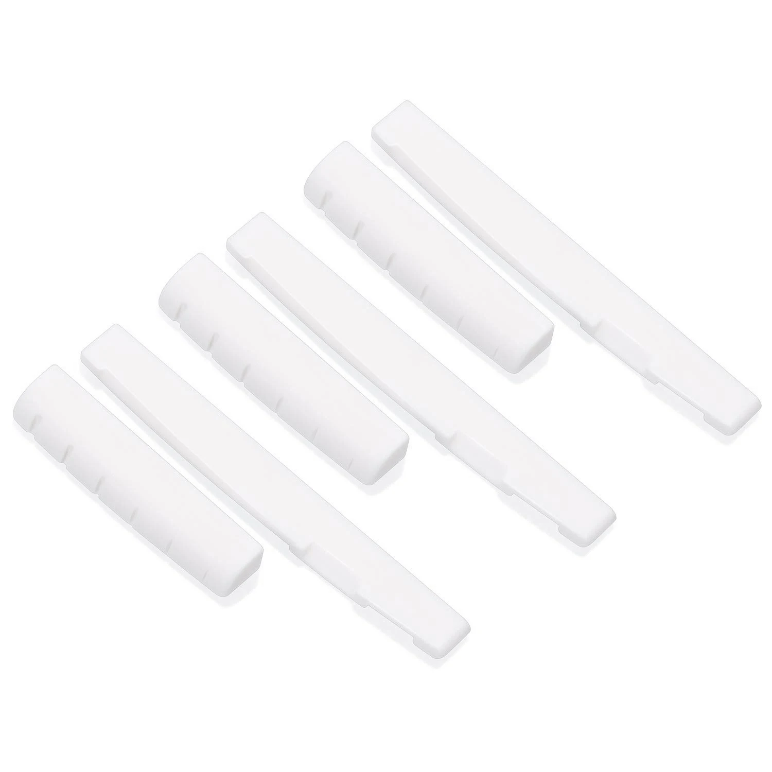 

New 3 Set (6Pcs) Guitar Nut And Acoustic Bridge Saddle Made Of Bone For 6 Strings Classical Guitar
