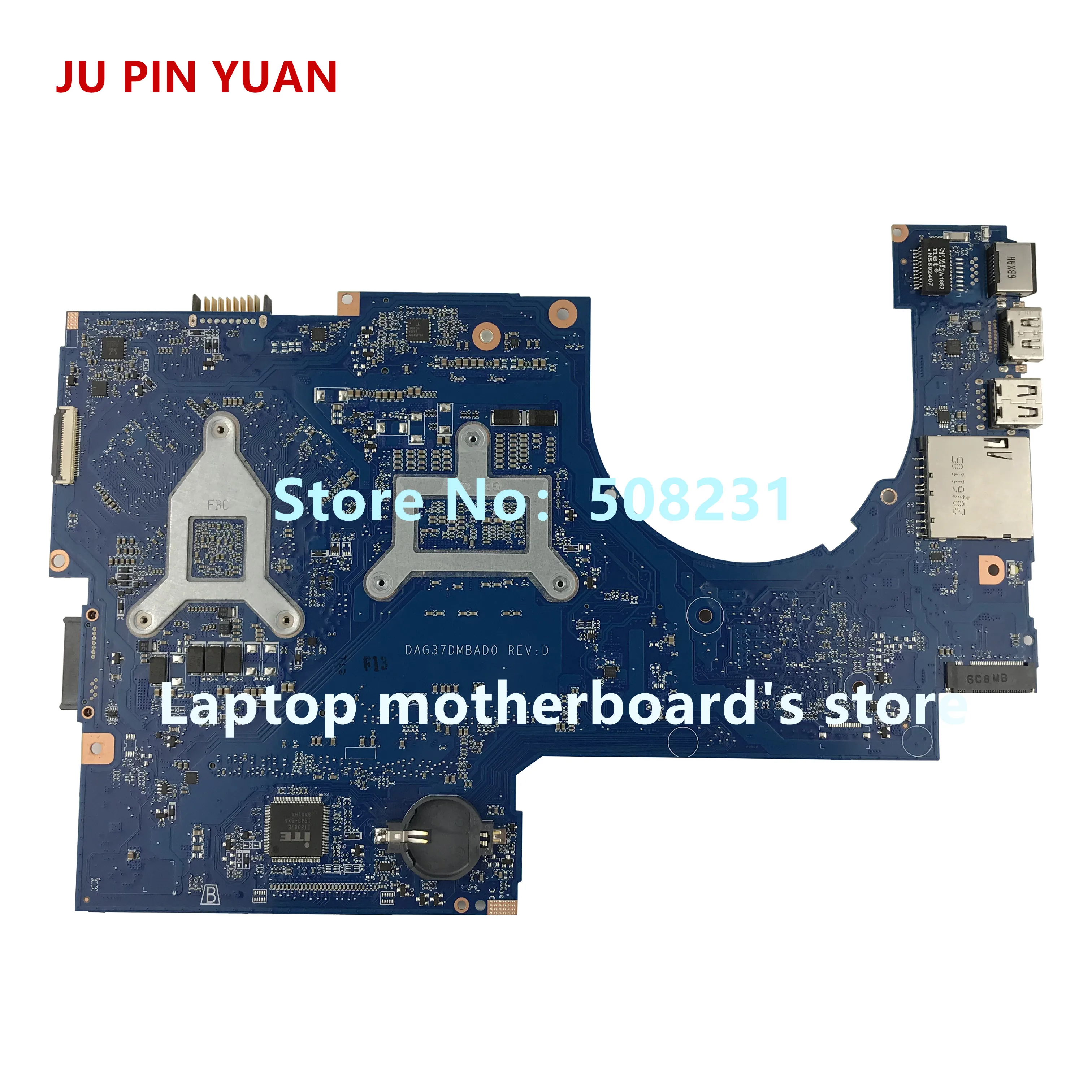 JU PIN юаней 915550-601 G37D DAG37DMBAD0 915550-501 для hp ноутбук 17-W 17T-W материнская плата для ноутбука с 1050Ti 4 ГБ i7-7700HQ