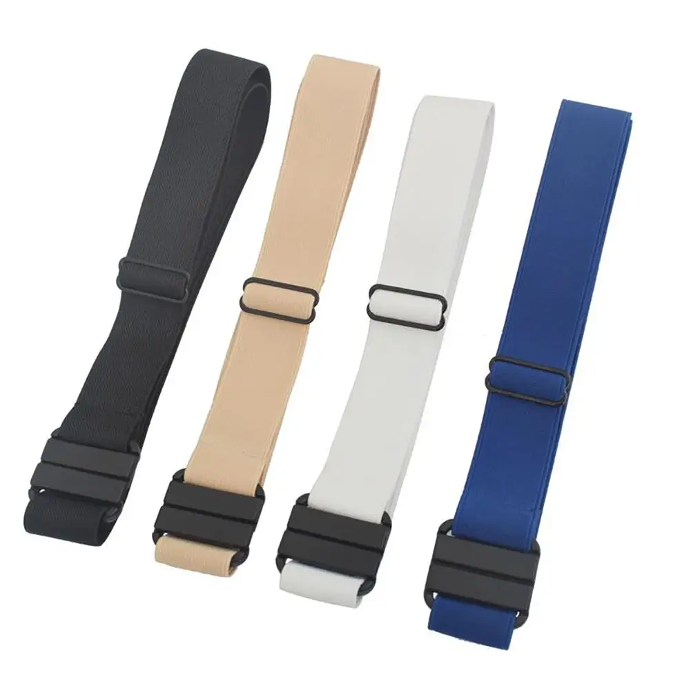 

Adjustable Stretch Belt Flat Buckle Elastic Belt Jean Pants Dresses No Buckle Stretch Waist Invisible Belts Fit For Women Men