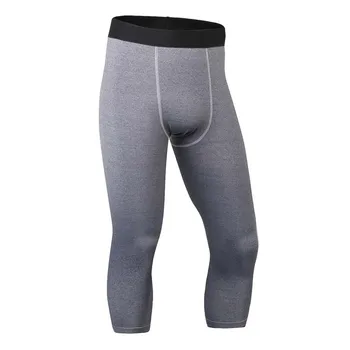

Men's Cropped Trousers Sports Gym Fitness Training Running Basketball Sweatpants Running Pants Tight-fitting Trousers Quick Dry