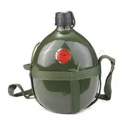 1.5L Открытый Алюминий Военная Униформа бутылка для воды с плечевым ремнем Военная Униформа Training армейский зеленый уличная посуда