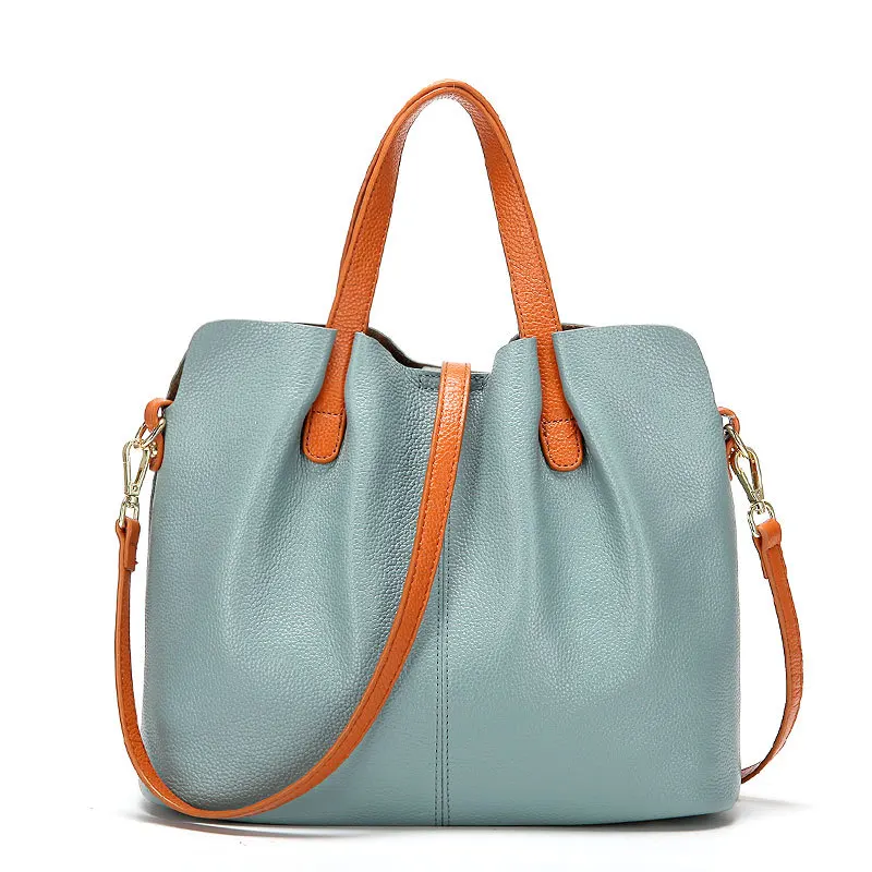 

Messenger Bag Women's Large Capacity Handbags New Fashion Top Layer Leather Slung Mobile Portable Mother Bag Wowen Handbags