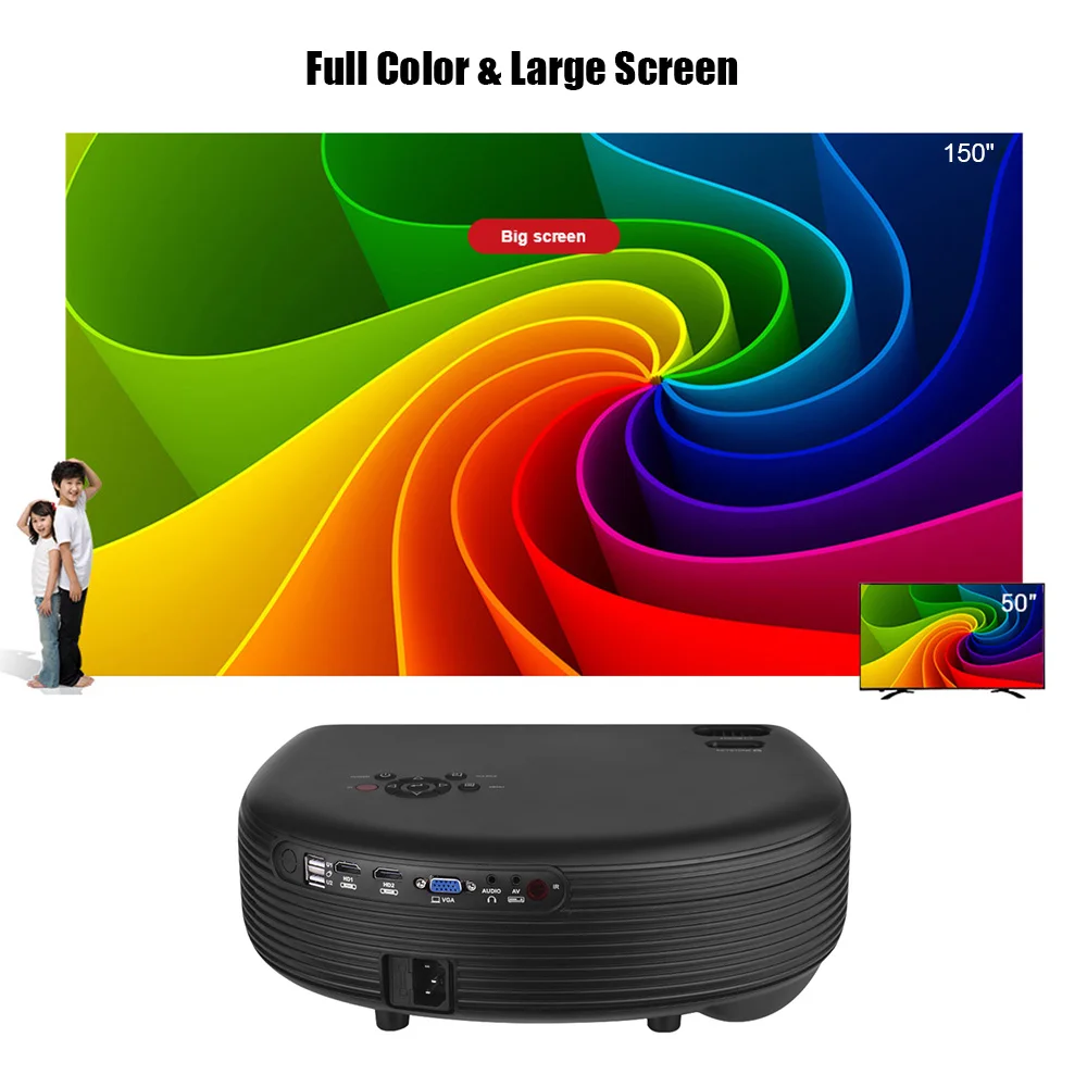 Full HD светодиодный проектор 1080P поддерживает 50000 часов лампы срок службы 3200 люмен с