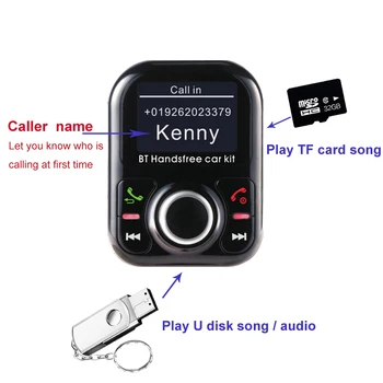 

Car Hands-free function device Lossless high quality music HI-FI bluetooth kit FM