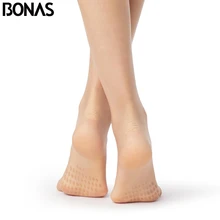 BONAS 15D kaymaz tayt seksi T kasık sıkı kadın nefes külotlu çorap Anti kayma külot yırtılmaya dayanıklı çorap kadın soğutma sıvısı