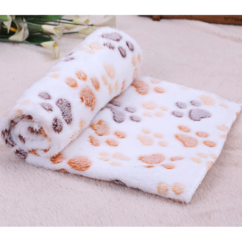 Cute Kennel Pad Dog Blanket Autumn Winter Warm Double Sided Blanket
