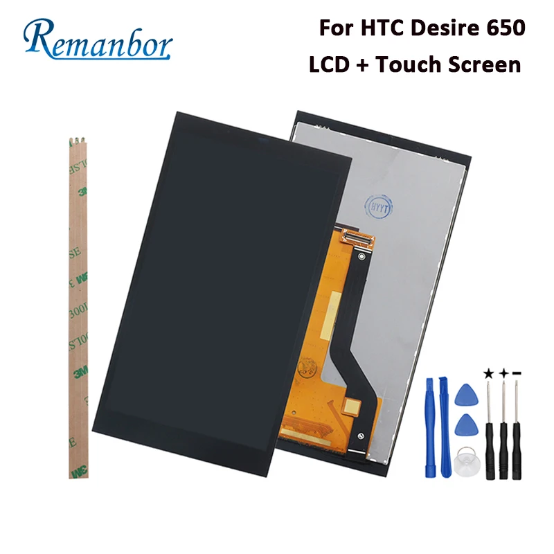 

Remanbor For HTC Desire 650 LCD Display And Touch Screen 5.0'' Tested Assembly For HTC Desire 650 LCD Digital Accessory +Tools