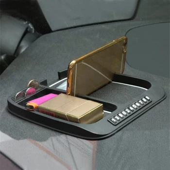 

Car Anti-Slip Mat GPS mat Stop Sign Dashboard bigger Large size for Mobile Phones/Coins/ Key Chain Holders
