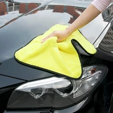 Полотенце из микрофибры для чистки машины тряпки двухсторонний уход за автомобилем полотенце для мойки авто