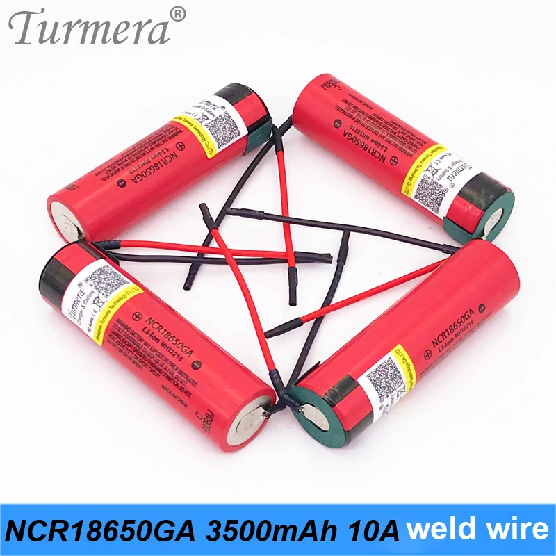 2019 Original 18650 Battery 3500mah NCR18650GA 10a 3.6V Battery for screwdriver tool electric bike battery 36v 52v +welding wire 2019 Original 18650 Battery 3500mah NCR18650GA 10a 3.6V Battery for screwdriver tool electric bike battery 36v 52v +welding wire