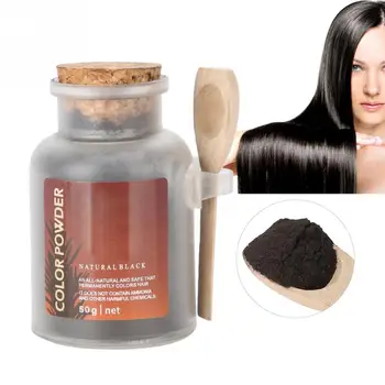 

50ML Pure Natural Herbal ingredients Hair Coloring Powder Long Lasting Hair Dyeing Powder Cover Hair Styling Tools