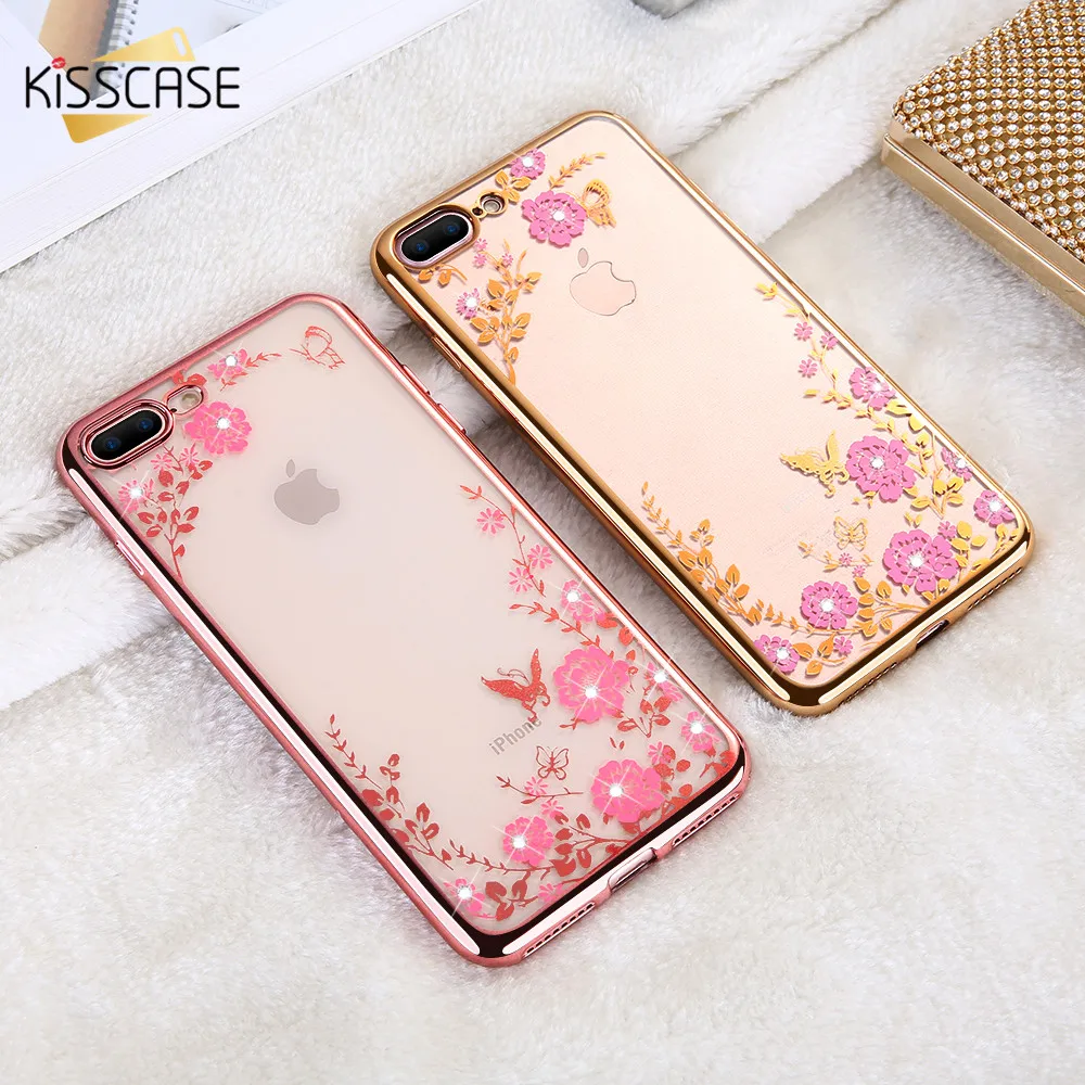 Роскошный чехол KISSCASE для Samsung Galaxy S8 Plus J7 J5 J3 2017 зеркальные чехлы с бриллиантами A7 A5