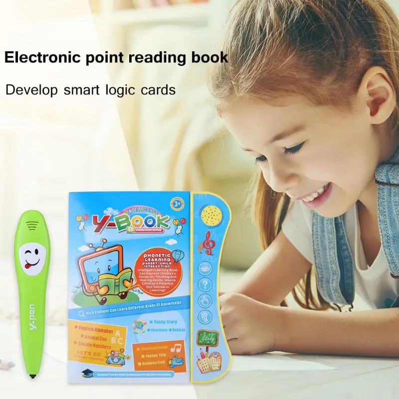 

20pages Electronic Point Reading Machine Pen Chinese English Learning Book English Audio Reading E-book Toy with Pen Child Gifts