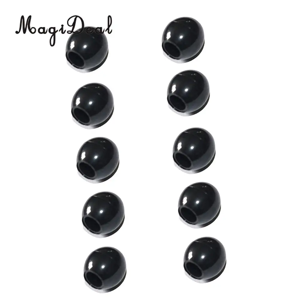 

10pcs Plastic Bungee Shock Cord Ball Stoppers Lock End Toggle Cord Buckle for Shoelaces Tent Tarp Cord Outdoors